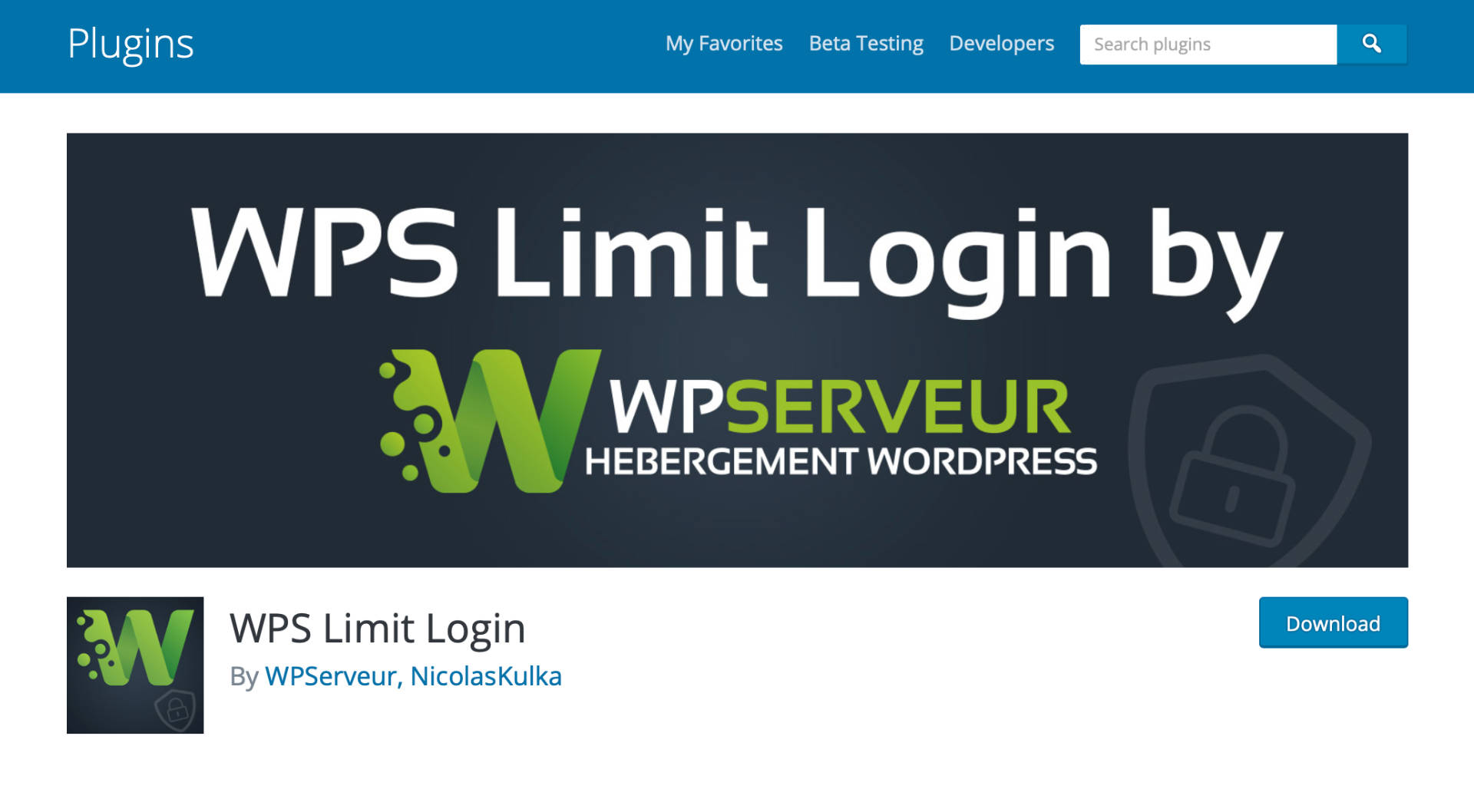 mon huitieme plugin WordPress favori : WPS Limit Login