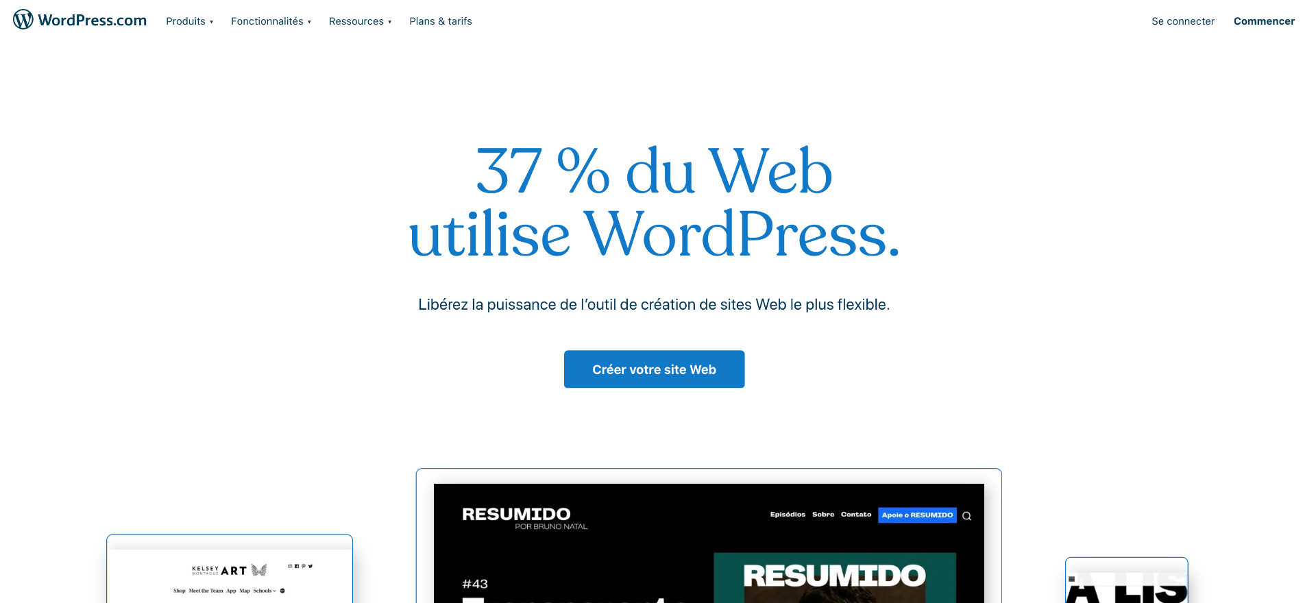 Le site WordPress.com 